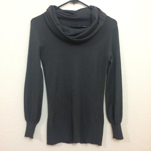 4/$25 ๐ Rampage Small Knit Sweater Gray Cowl Neck - Picture 2 of 10